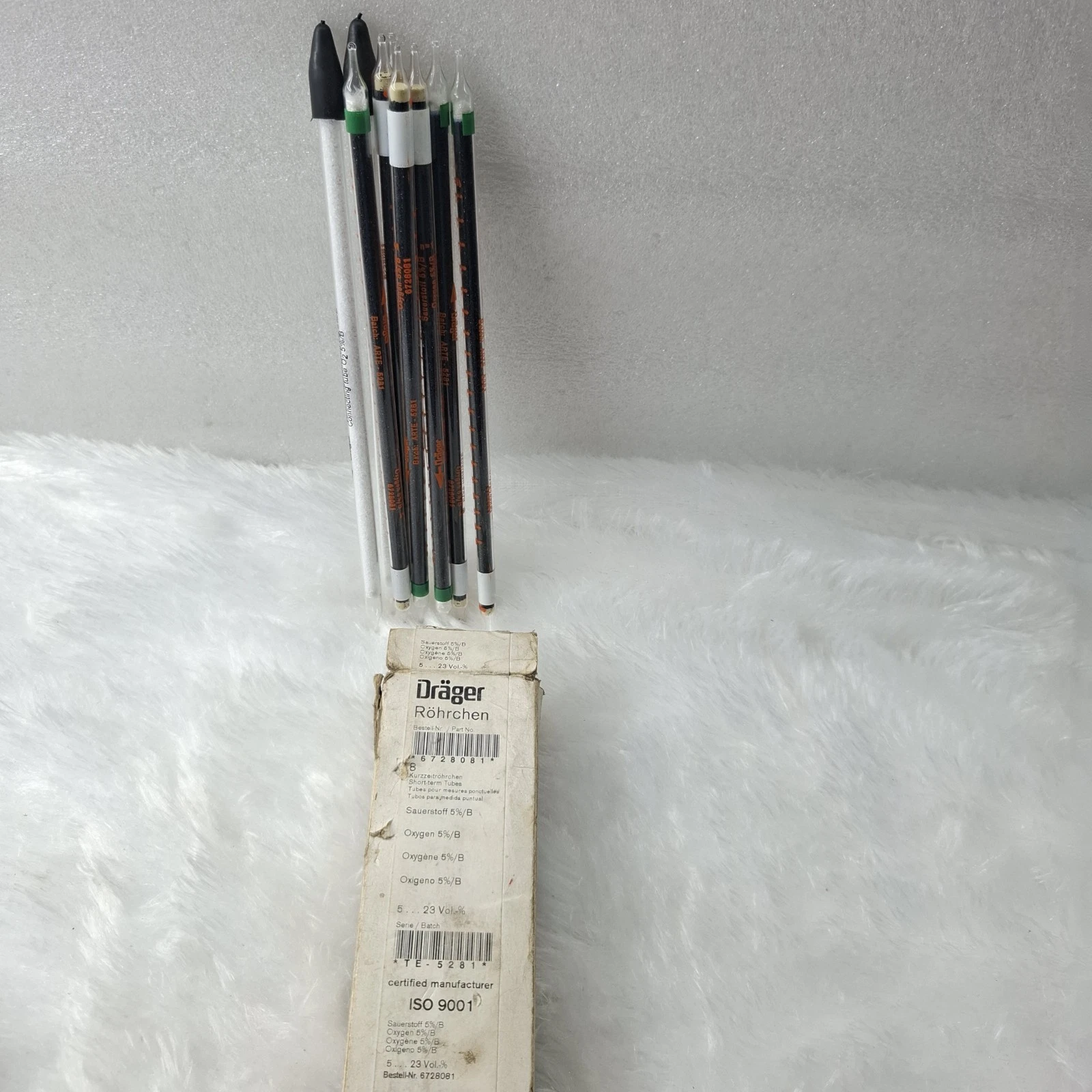 DRAGER TUBE 67 28081 TESTING TUBES